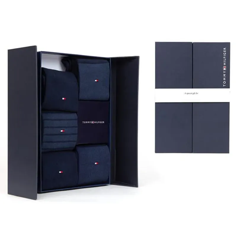 Tommy Hilfiger Men's 5 Pack Gift Box Socks - Navy